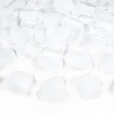 Vystřelovací konfety bílé květy 60cm